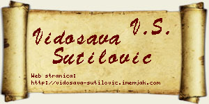 Vidosava Šutilović vizit kartica